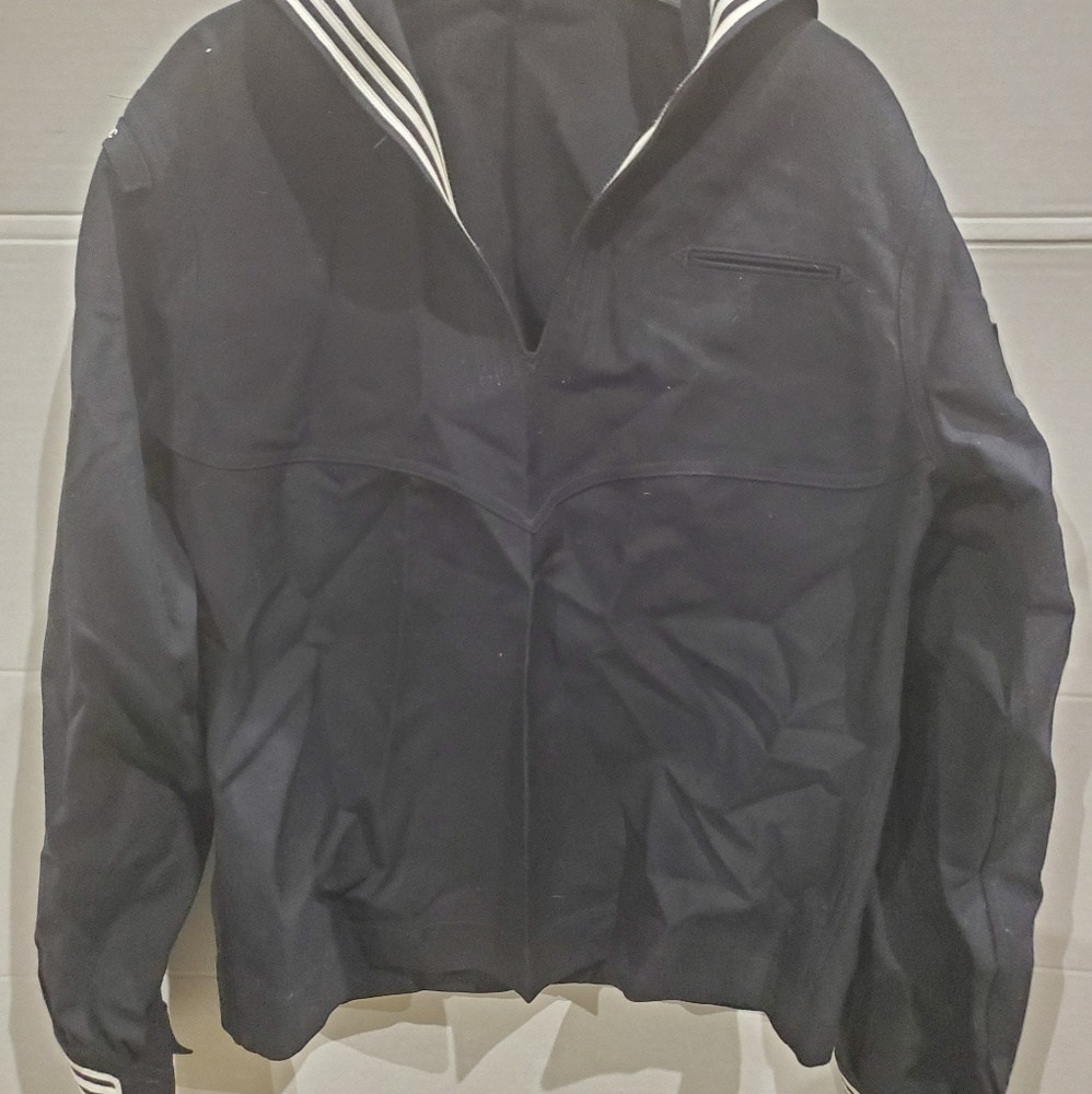 US navy dress blue top